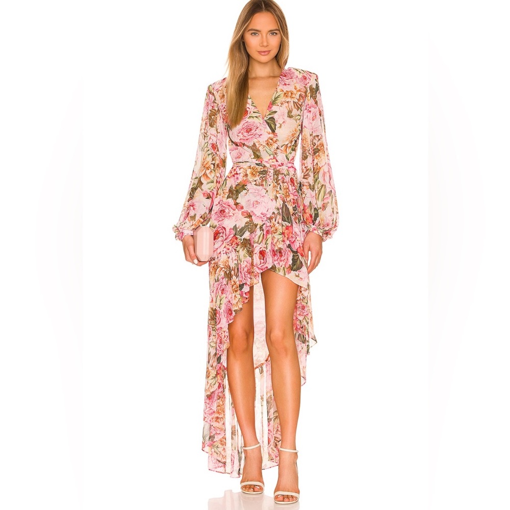 Bronx and Banco Floral Wrap Dress Size S